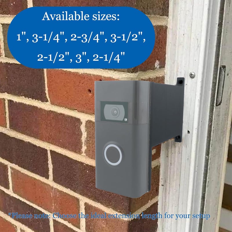 AIVONO Doorbell Mount Compatible with Ring Doorbell, Extends Doorbell Mount for Brick Wall, Better Visibility and Angle Designed To Fit All for Ring Doorbell Models (2-1/4") - Image 4